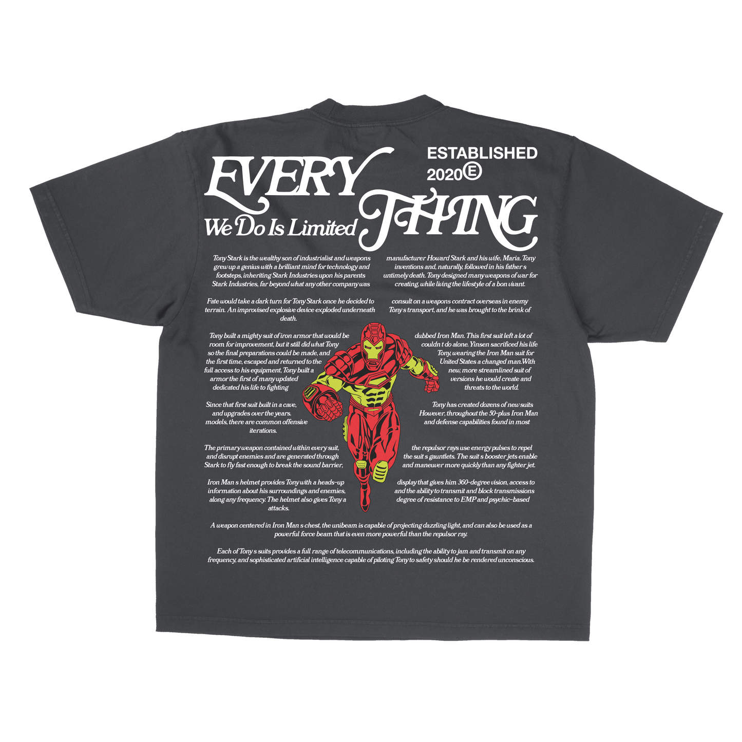 LEGENDARY EDITION "IRON MAN" EWDIL HAND DRAWN VINTAGE TEE (MADE TO ORDER)