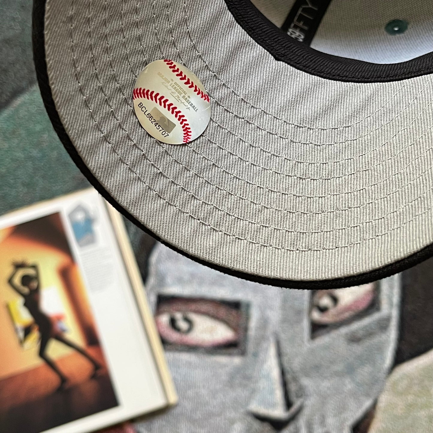 TEAL TWO-TONE LOS ANGELES DODGERS 60TH ANNIVERSARY SIDE PATCH (GREY UV) FITTED HAT