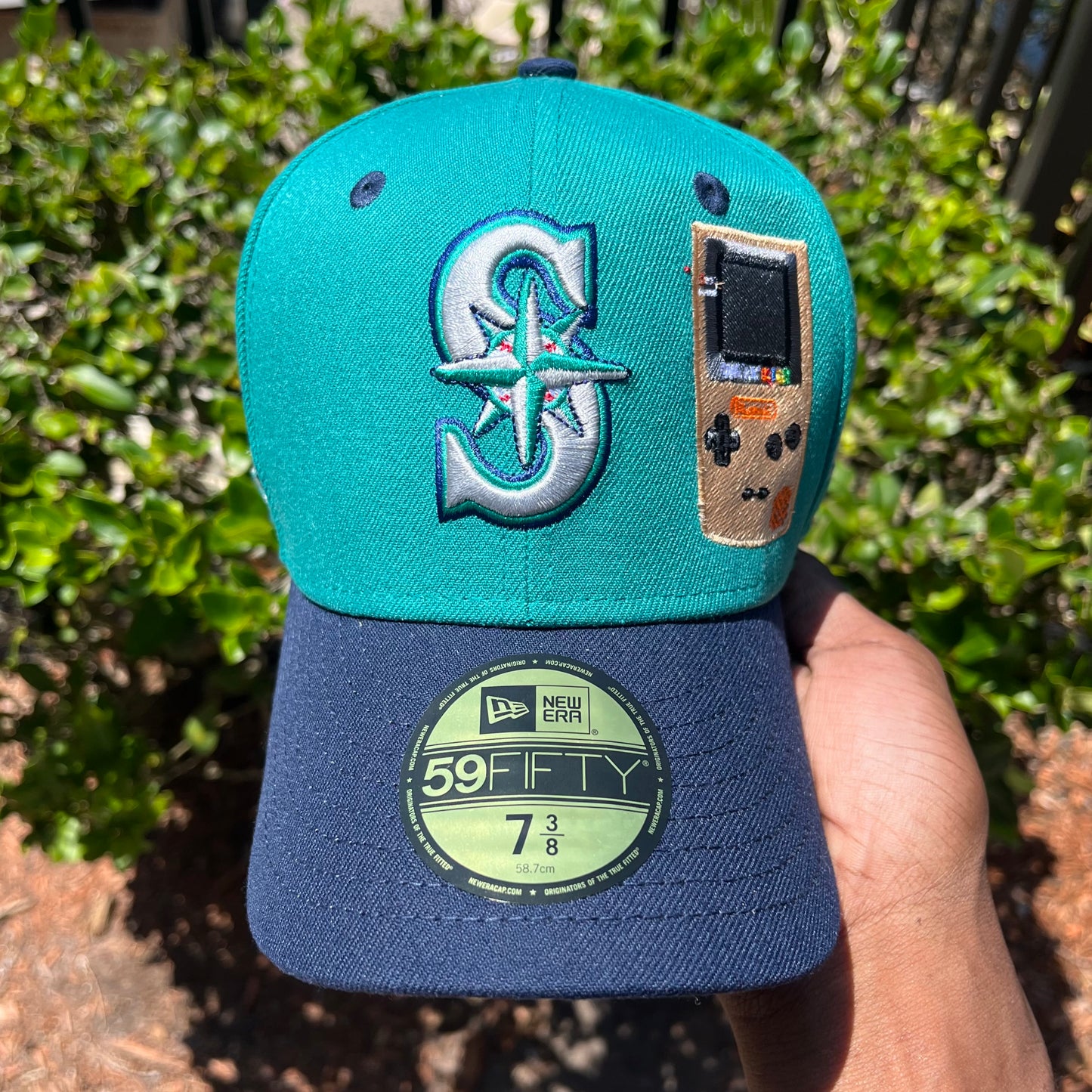 TEAL SEATTLE MARINERS TWO-TONE  (GREEN UV) BIG DUMPER SIDE PATCH FITTED HAT [OG GAMER EDITION]
