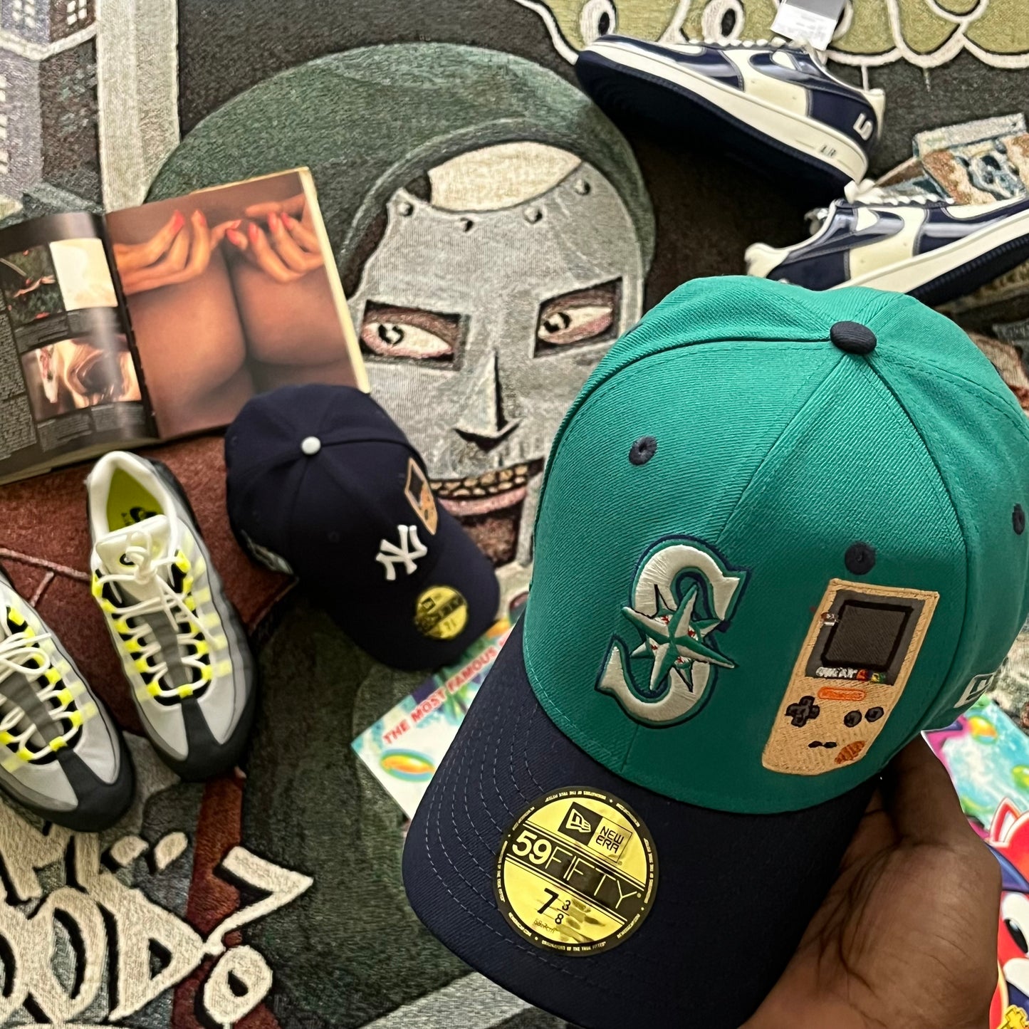 TEAL SEATTLE MARINERS TWO-TONE  (GREEN UV) BIG DUMPER SIDE PATCH FITTED HAT [OG GAMER EDITION]