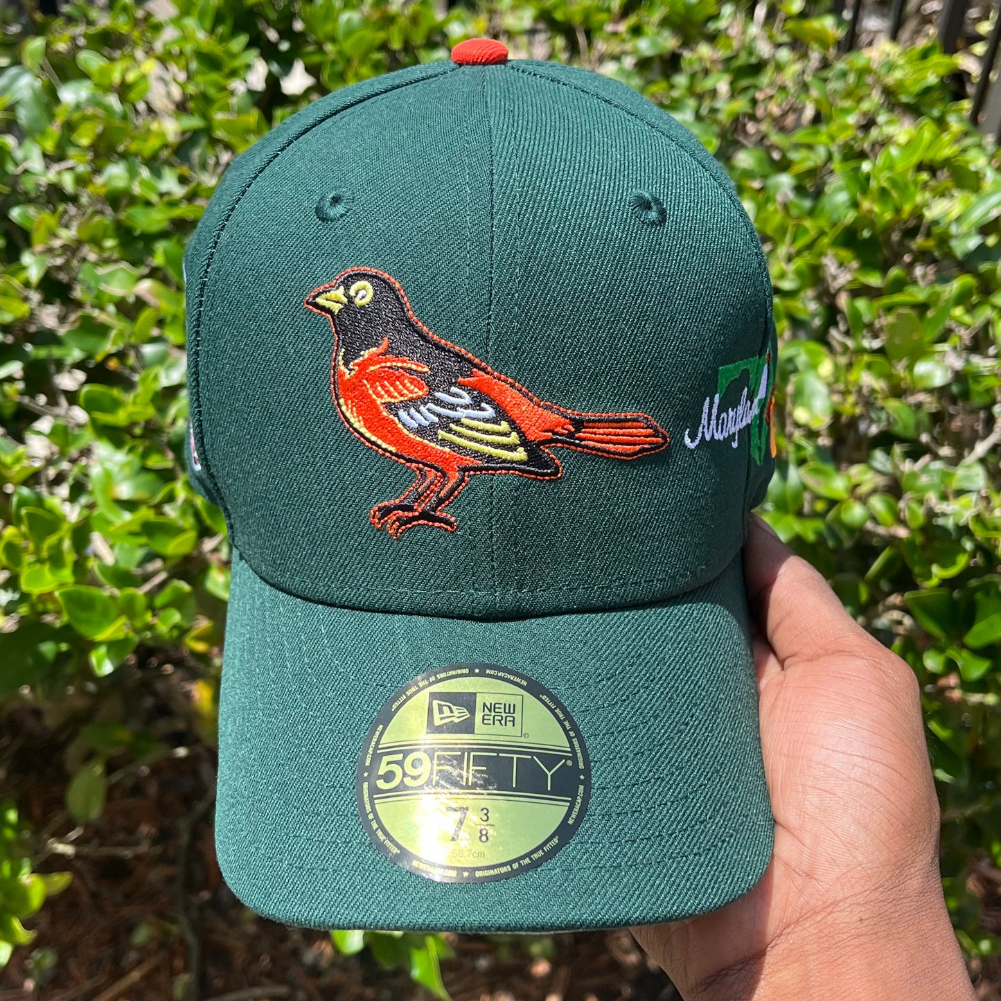FOREST GREEN (GREY UV) BALTIMORE ORIOLES 30TH ANNIVERSARY SIDE PATCH FITTED HAT