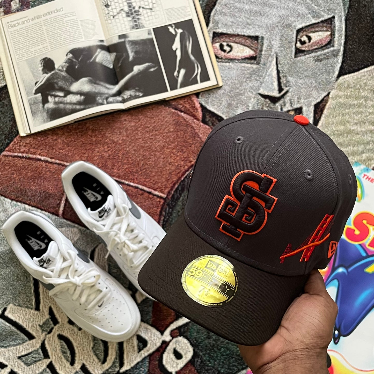 SHADOW GREY TWO-TONE (GREY UV) SAN FRANCISCO "GIGANTES" ALTERNATE LOGO SIDE PATCH FITTED HAT