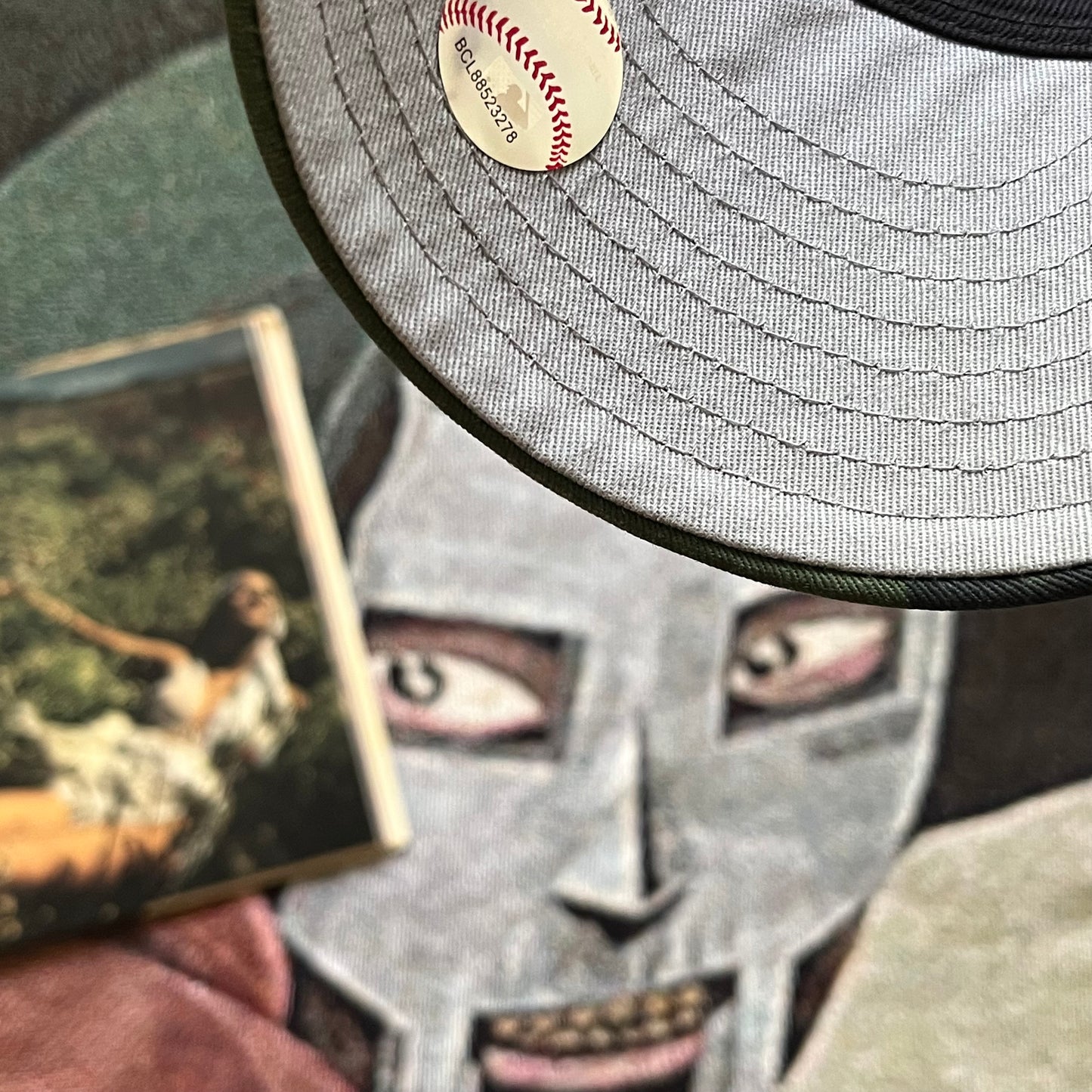 BLACK TWO-TONE CAMO VISOR PHILADELPHIA PHILLIES 1993 WORLD SERIES SIDE PATCH (GREY UV) FITTED HAT