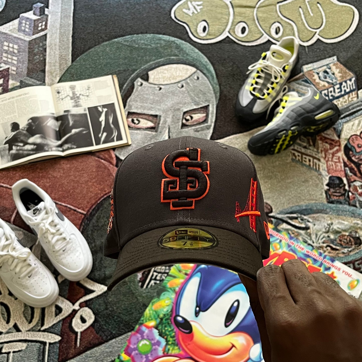 SHADOW GREY TWO-TONE (GREY UV) SAN FRANCISCO "GIGANTES" ALTERNATE LOGO SIDE PATCH FITTED HAT