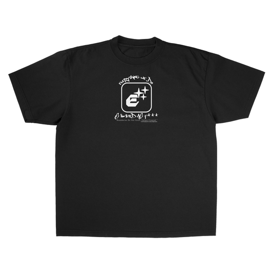 VINTAGE BLACK "E-STAR/CORE VALUES" TEE [MADE TO ORDER]