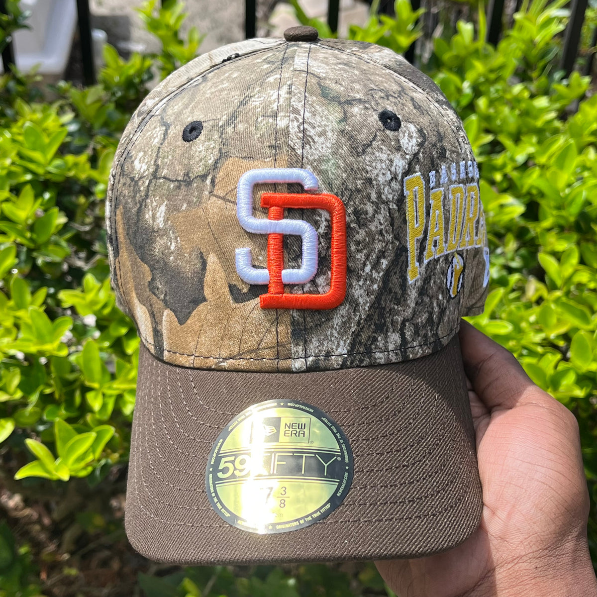 REALTREE CAMO SAN DIEGO PADRES (GREY UV) 40TH ANNIVERSARY SIDE PATCH FITTED HAT