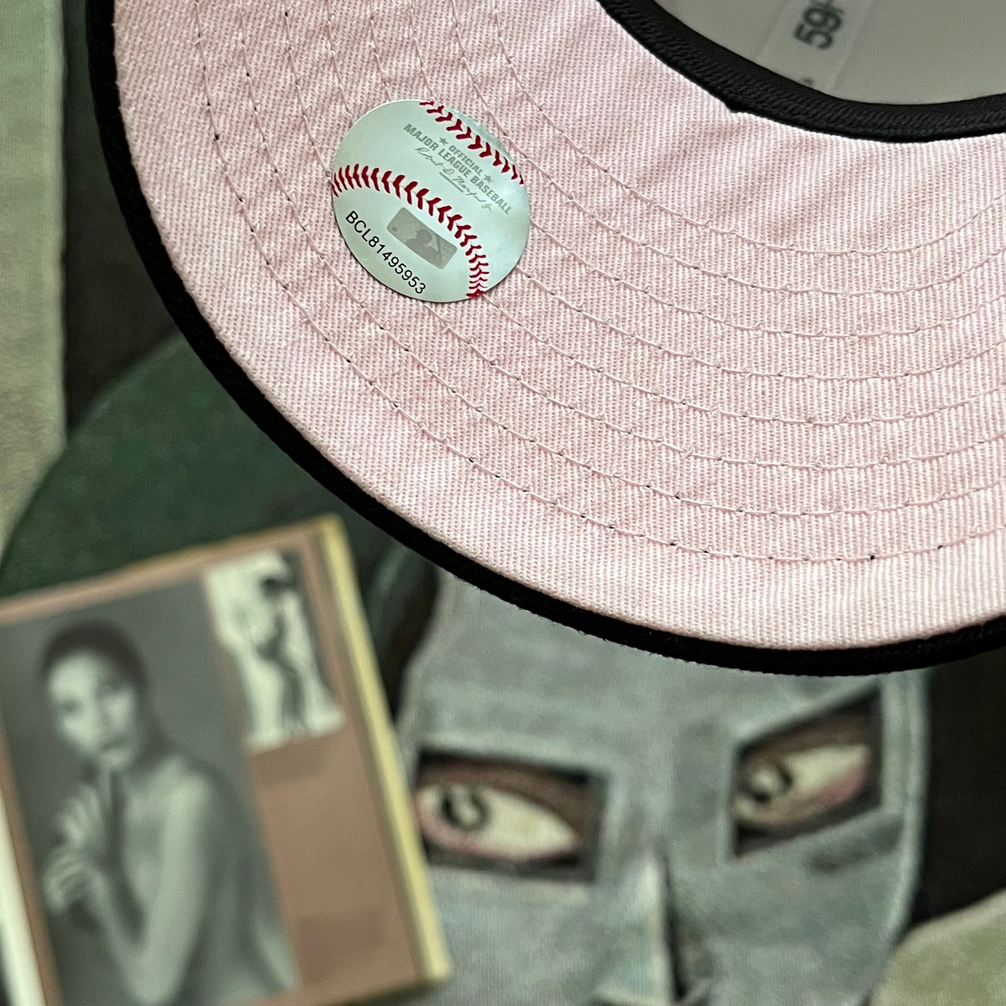 WHITE TWO-TONE LOS ANGELES DODGERS SAKURA TREE SIDE PATCH (PINK UV) FITTED HAT