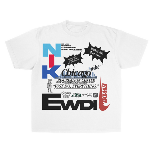 WHITE NIKE x EWDIL "CHICAGO NIKELAB" TEE [MADE TO ORDER]