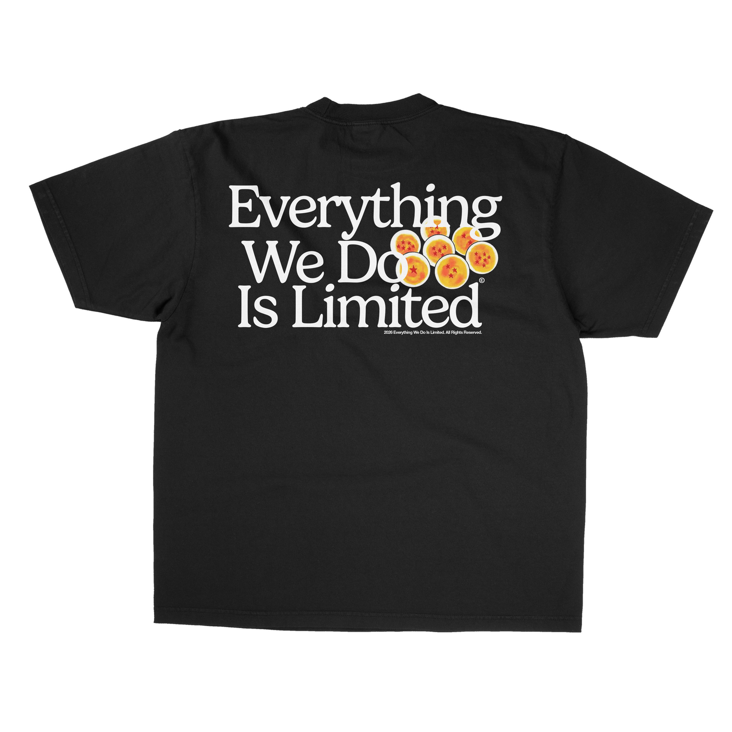 VINTAGE BLACK "FLAMING EWDIL LOGO" DRAGONBALL Z SHENRON TEE [MADE TO ORDER]