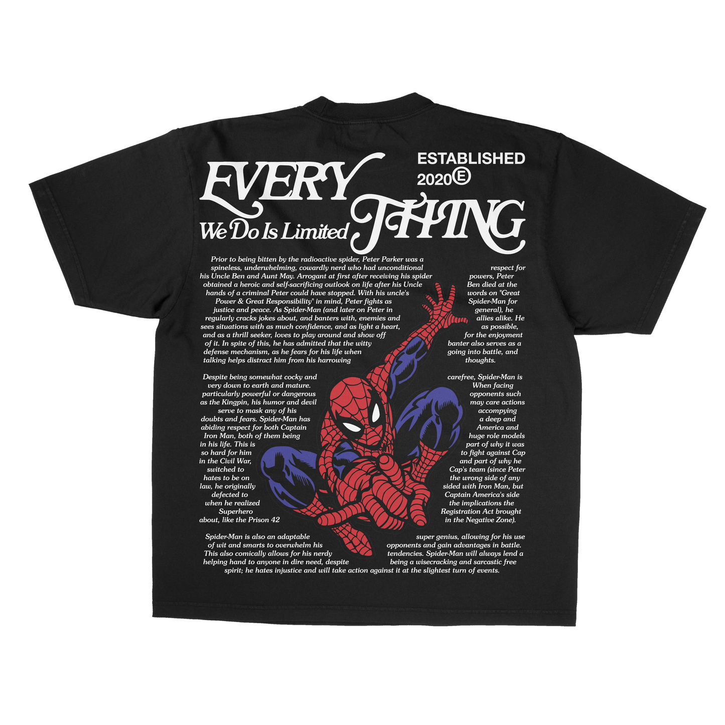 LEGENDARY EDITION "SPIDER-MAN" EWDIL HAND DRAWN VINTAGE TEE (MADE TO ORDER)