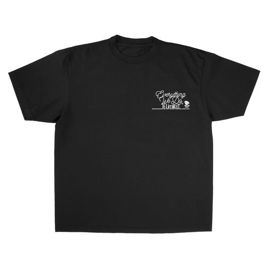 VINTAGE BLACK "TYPEFACE" STANDARD TEE [MADE TO ORDER]